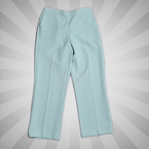 Alfred Dunner Pull On Dress Pants ~ Sz 12 ~ Light Green ~ 28" Inseam